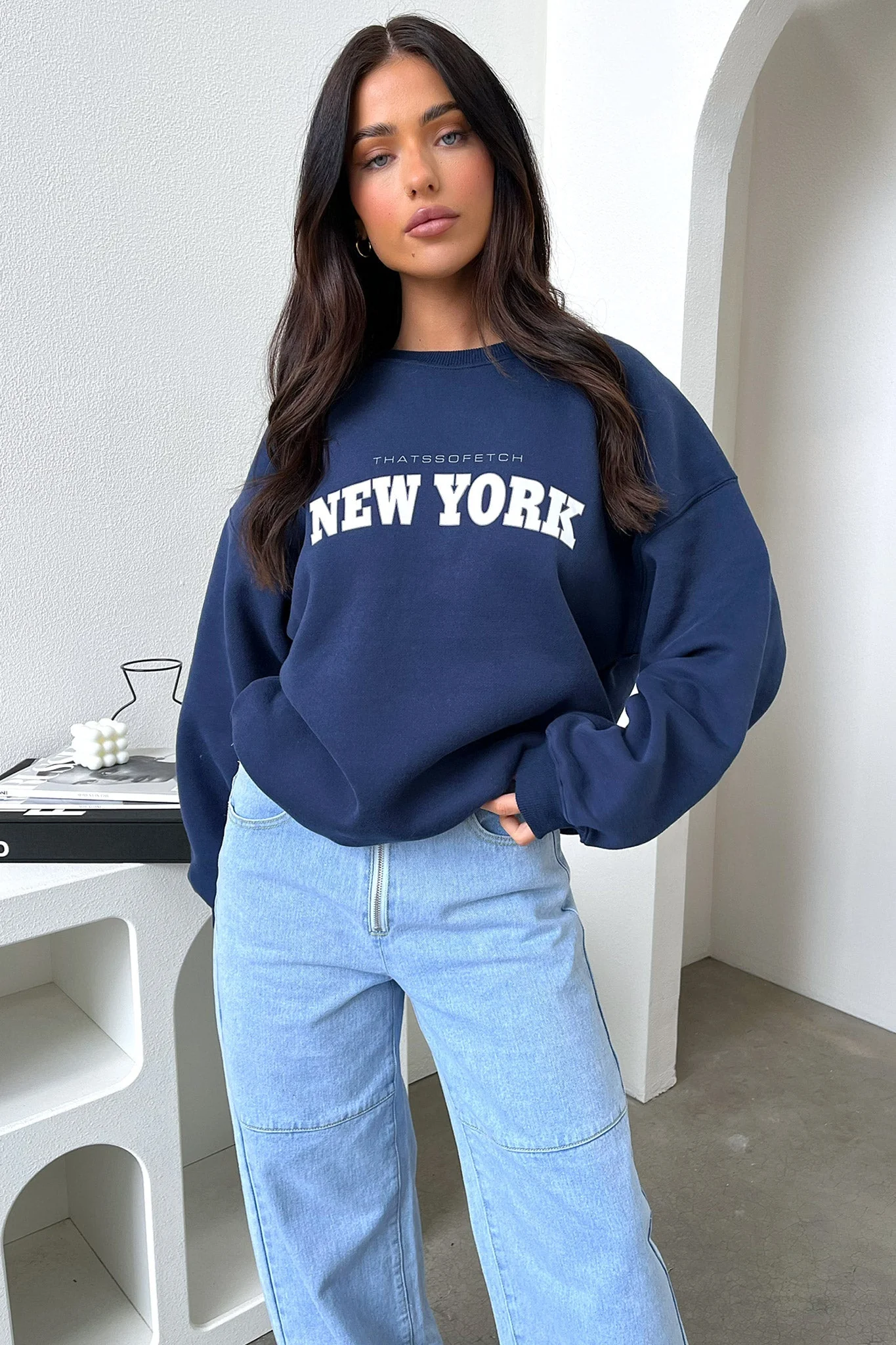 New York Crewneck - Navy