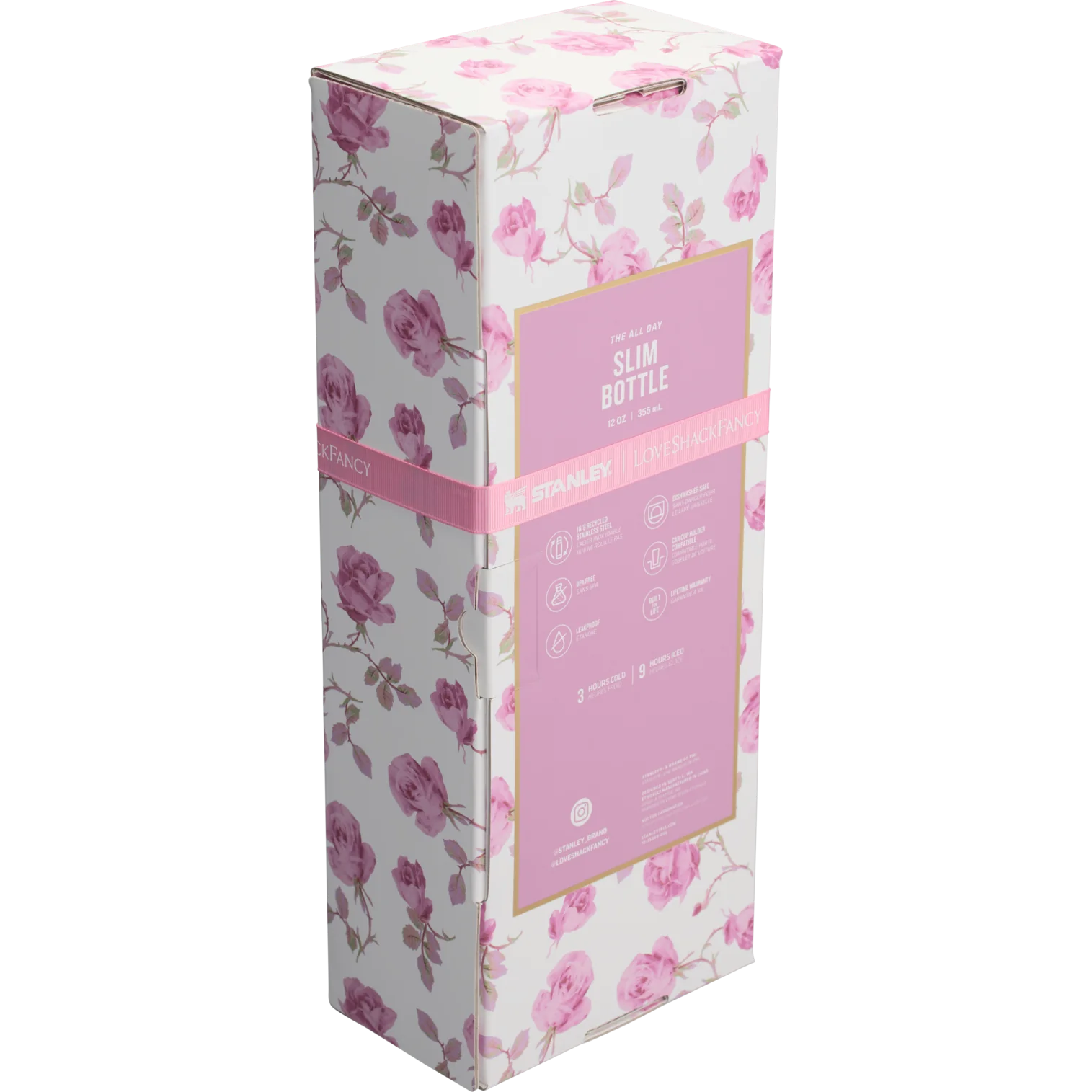 The Stanley x LoveShackFancy All Day Slim Bottle | 12 OZ