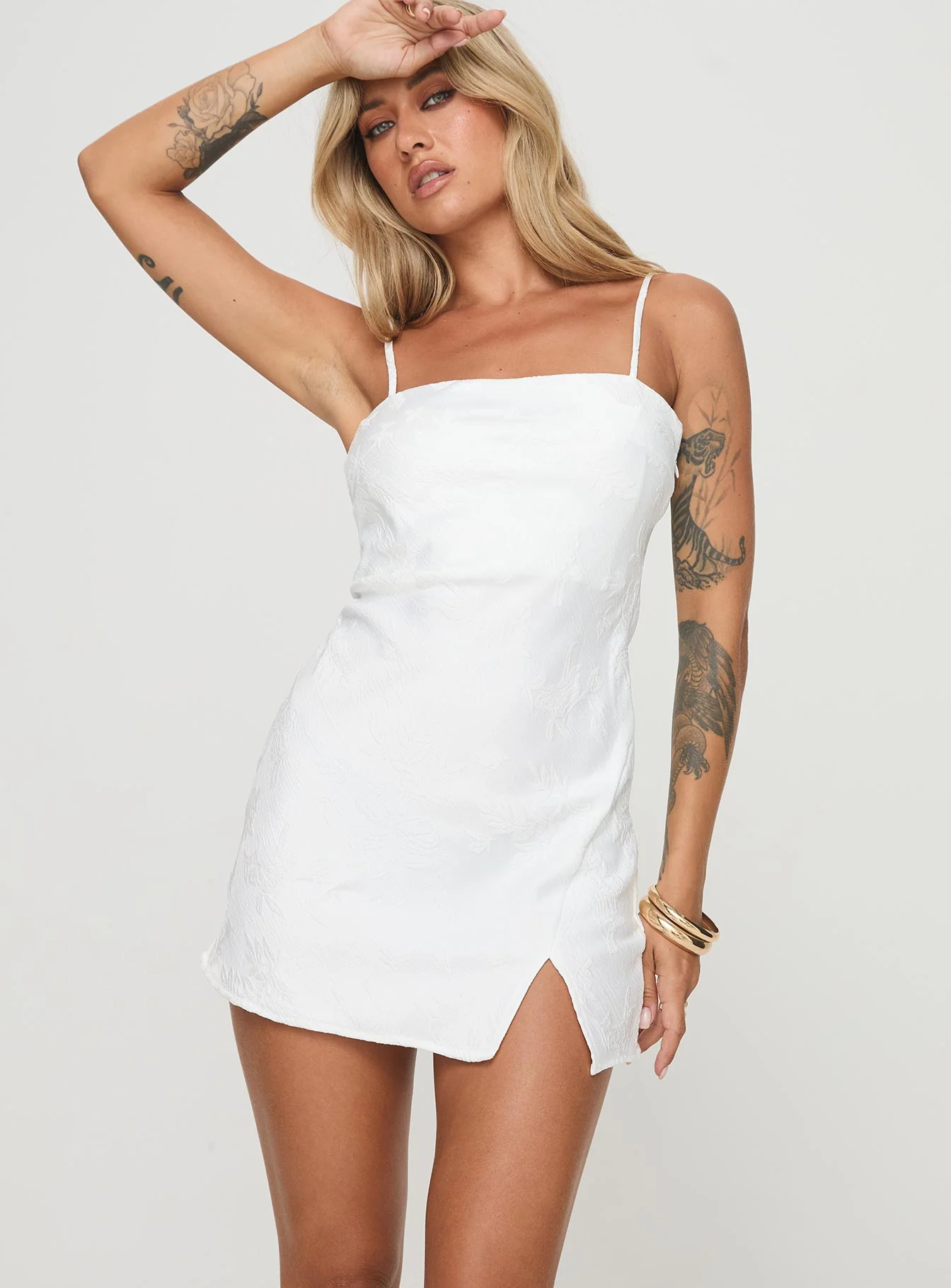 Old Oak Mini Dress White