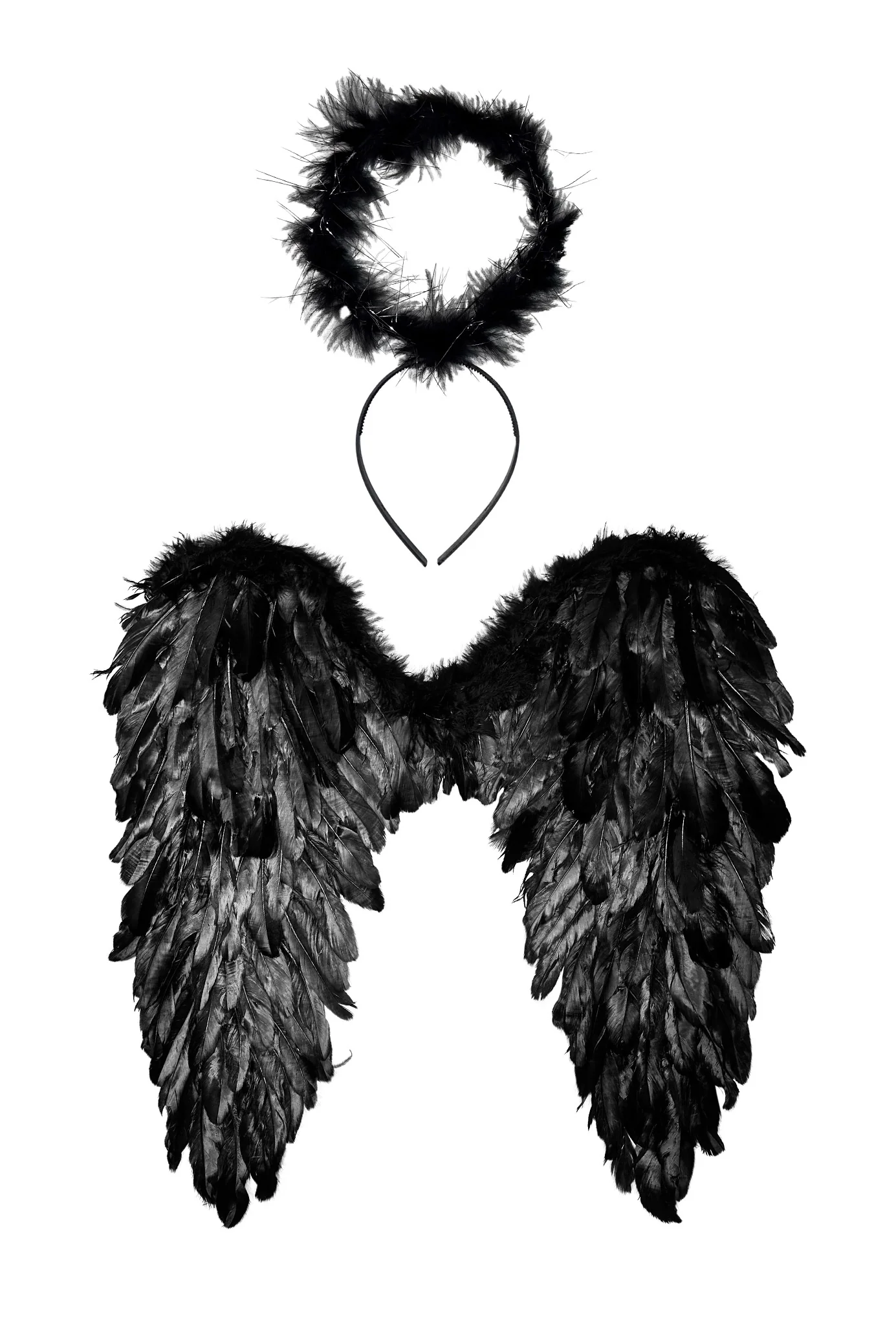 Angel Wings & Halo - Black